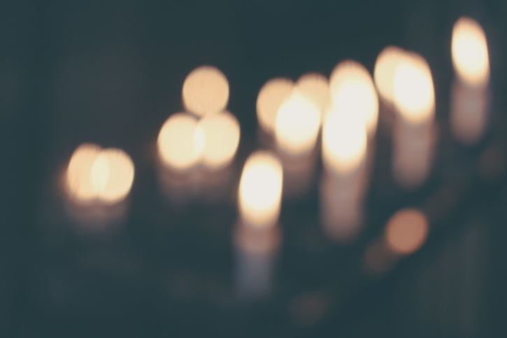 sviečky, oslava, svetlo, tmavé, noc