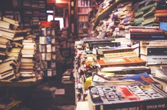 bøker, bokhyller, bokhandel, kunnskap, utdanning