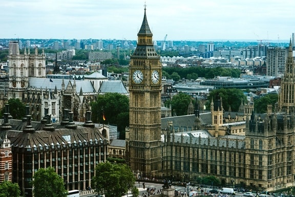 Лондон, туристической достопримечательностью, башня, город, городские, архитектура
