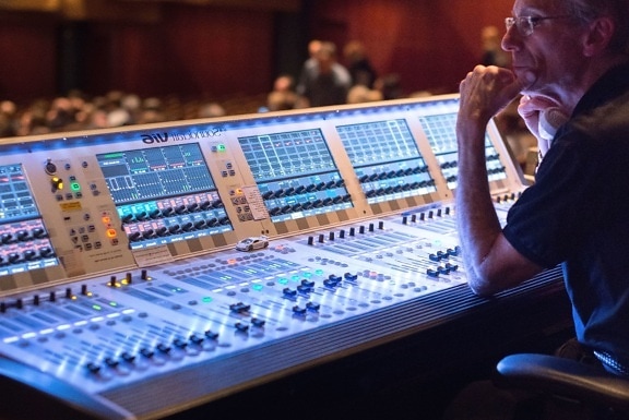 audio, music concert, control panel, sound, stage, music, technology