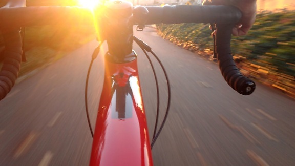 jazda na rowerze, rower, Podróże, pojazdu, wyścig, road, prędkość, ulica, słońce