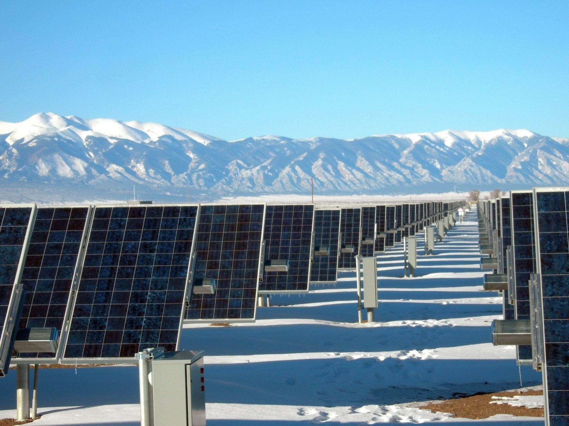 Free picture power, snow, solar, panels, technology, winter