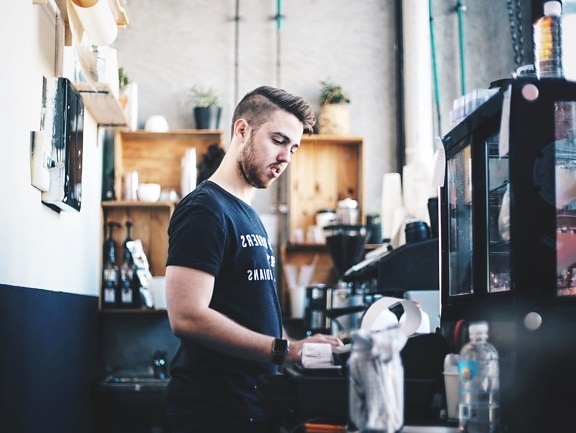 Caffee-Bar, Business, Stadt, Stadt-, Arbeit