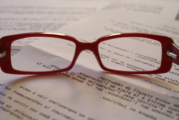 dokument, brýle, zaměření, Poznámkový blok, papír