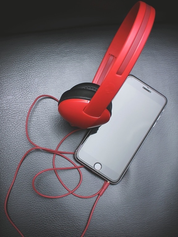 Smartphone, som, tecnologia, fio, cordão, dispositivo, eletrônica, fone de ouvido