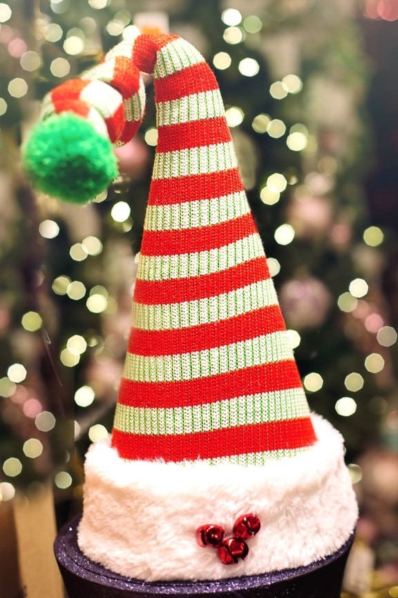 Navidad, decoración, sombrero, tradicional, invierno