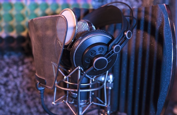 audio, recording, studio, equipments, headphones, microphone