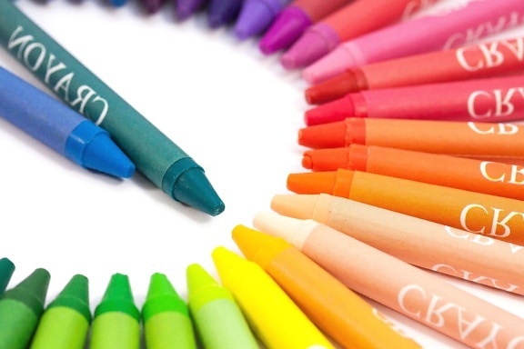 цветове, пъстри, изкуство, цветове, цветни моливи