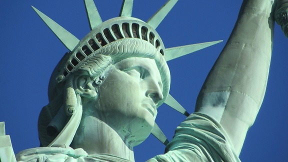 Lady, liberty, szobor, művészet, emlékmű