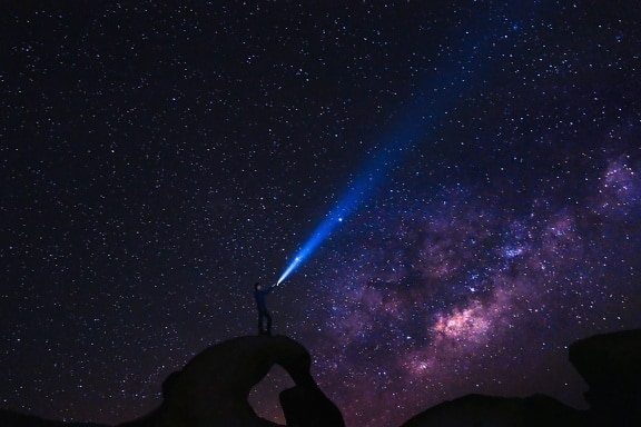 noć, prostor, zvijezda, kozmos, istraživanje, galaksija