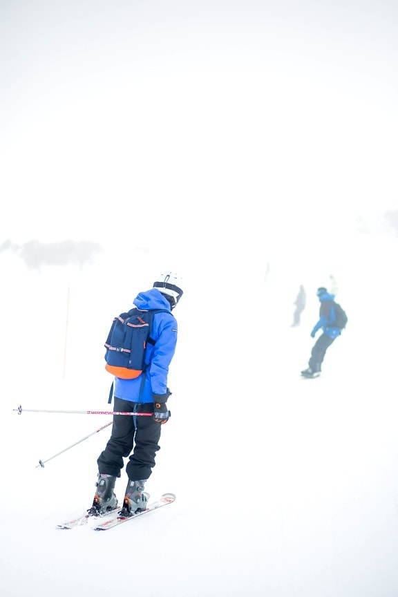 deporte esquí, nieve, deporte, invierno, frío, niebla, hielo