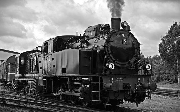 locomotive, charbon, moteur à vapeur, locomotive, train, véhicule, fer à vapeur