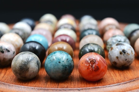 marmori, pallo, väri, värikäs