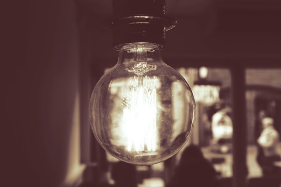 light bulb, room, interior, electricity