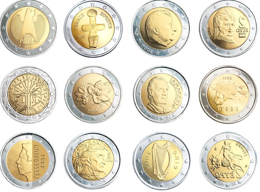 monete in metallo, oro, business, moneta, collezione, profitto, reddito