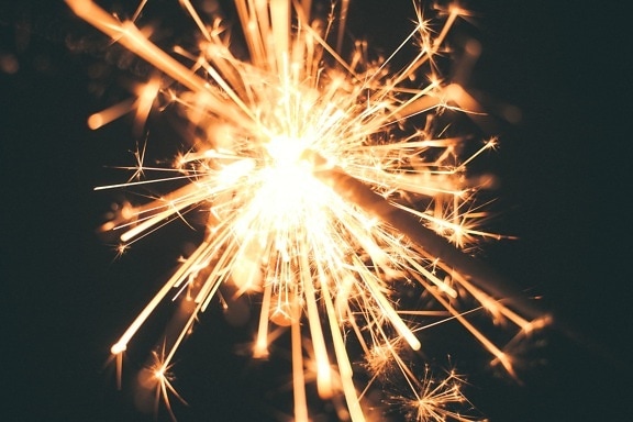 new year, celebration, fireworks, light, sparks, night, midnight