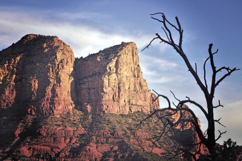 Free picture: rocks, sandstone, silhouette, sky, branches, canyon ...