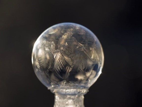 design, fantasy, glass, reflection, round, silver, sphere