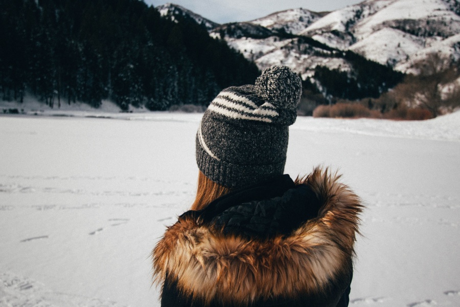 Бесплатное изображение: человек, снег, зима, девушка, пальто