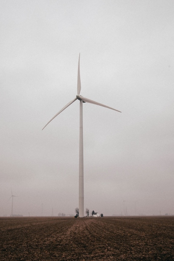 Farm, vind, strøm, vind, turbine, vindmølle, energi