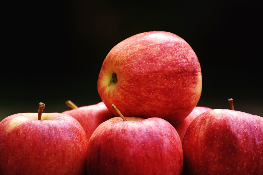 hrane, svježeg, voće, jabuke