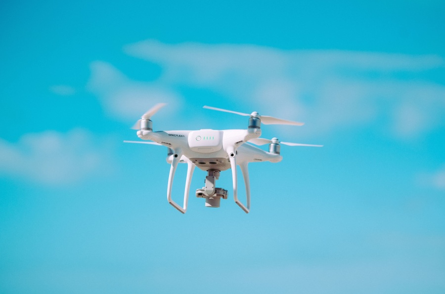 drone fly himmelen, teknologi, antennen, luft, fly, luftfart