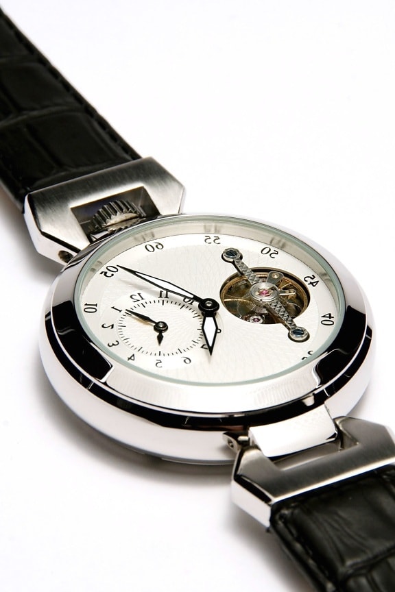 reloj de pulsera, caro, lujo, precisión, plata, tiempo, cromo, elegante