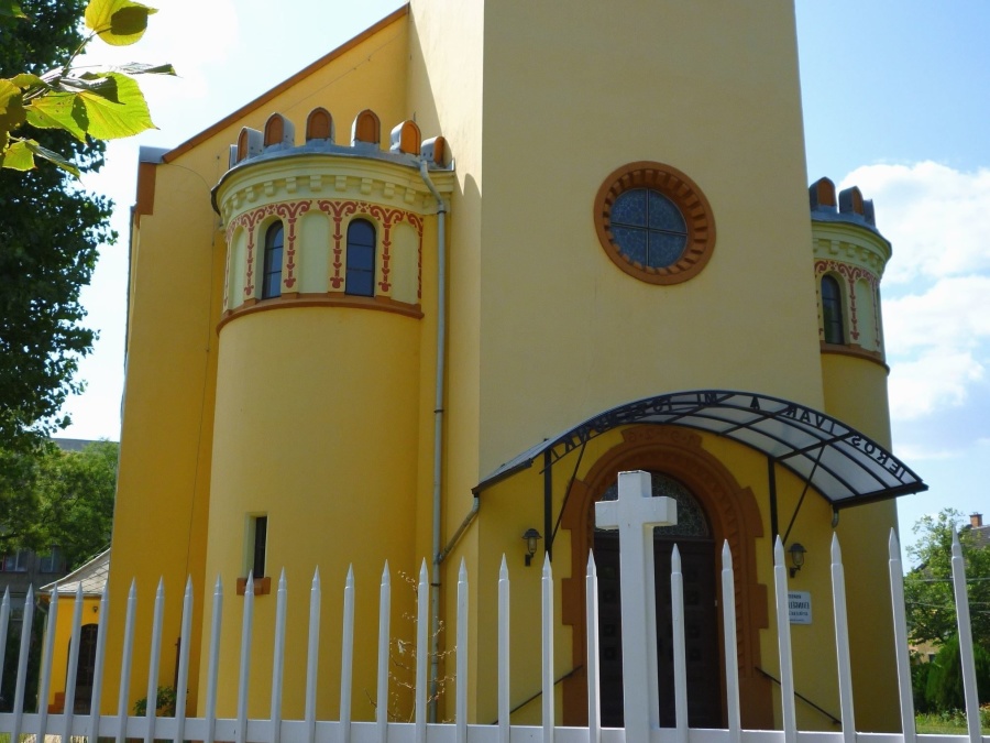 Église, Croix, fenêtre, architecture, bâtiment, clôture