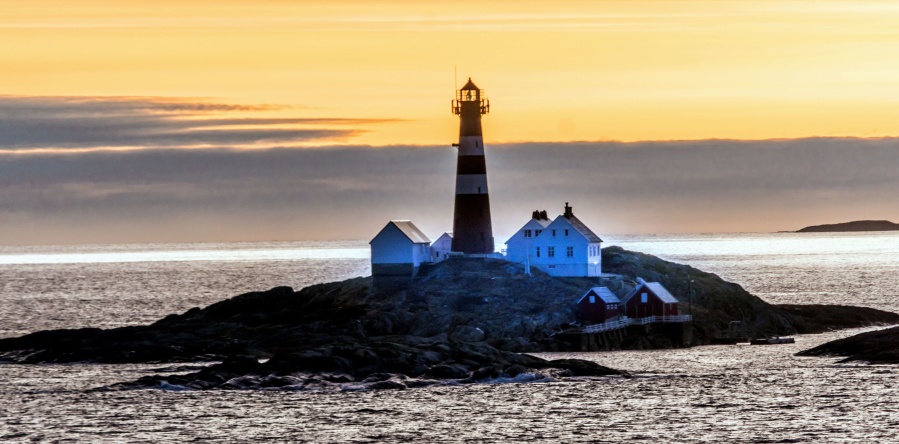 Lighthouse, sky, sten, vand, bay, strand, hav, rock