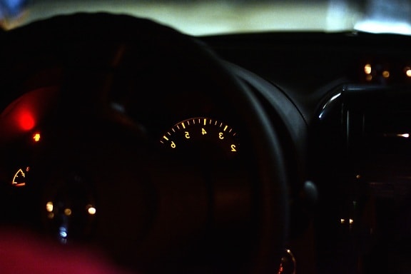dashboard, focus, speedometer, automobile