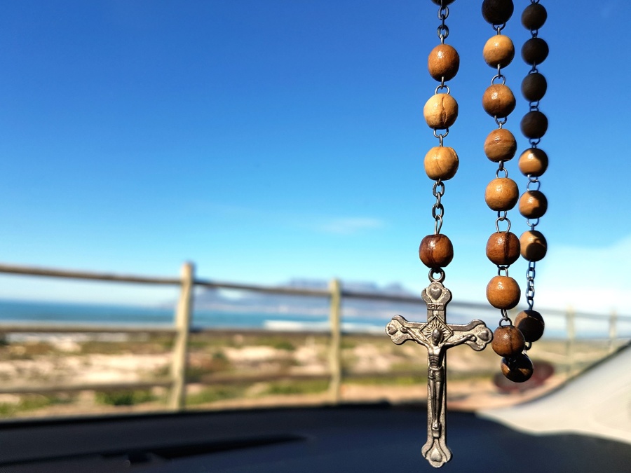 religio, cross, spiritual, symbol, wooden, beads
