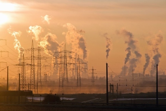 pali, technologia, toksyczne, zanieczyszczenie powietrza, klimatu, fabryka