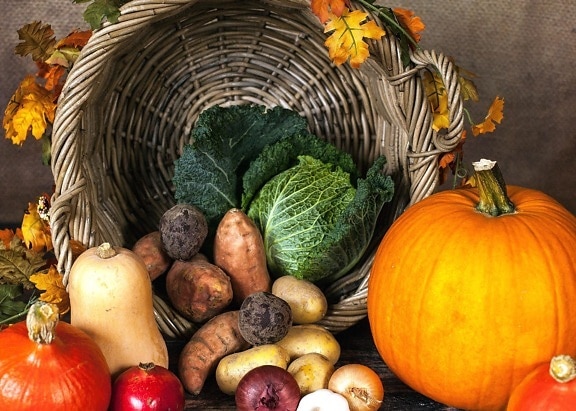 Zátiší, listy, trh, výživa, ekologické, zelenina, potraviny, ovoce