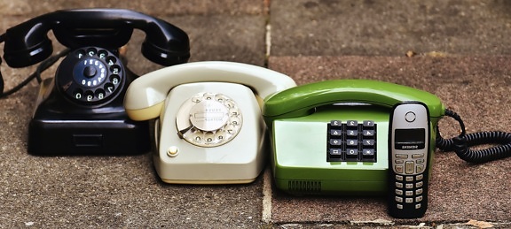 전화, 고전, 커뮤니케이션, 연결, 연락처, 다이얼, 오래 된