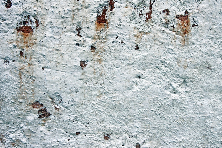 concreto, parede, pintura, textura de ferrugem, suja,