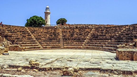 amphitheater, historical, museum, sky, lighthouse, theater, archeology