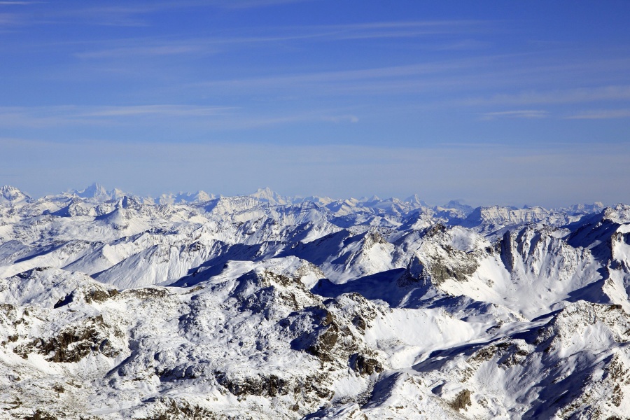 Kostenlose Bild Himmel Berge Schnee Winter Kalt Gefroren Landschaft