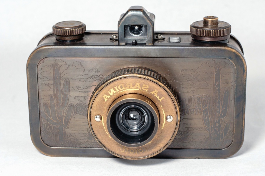 Fotokamera, retro, blitz, antike