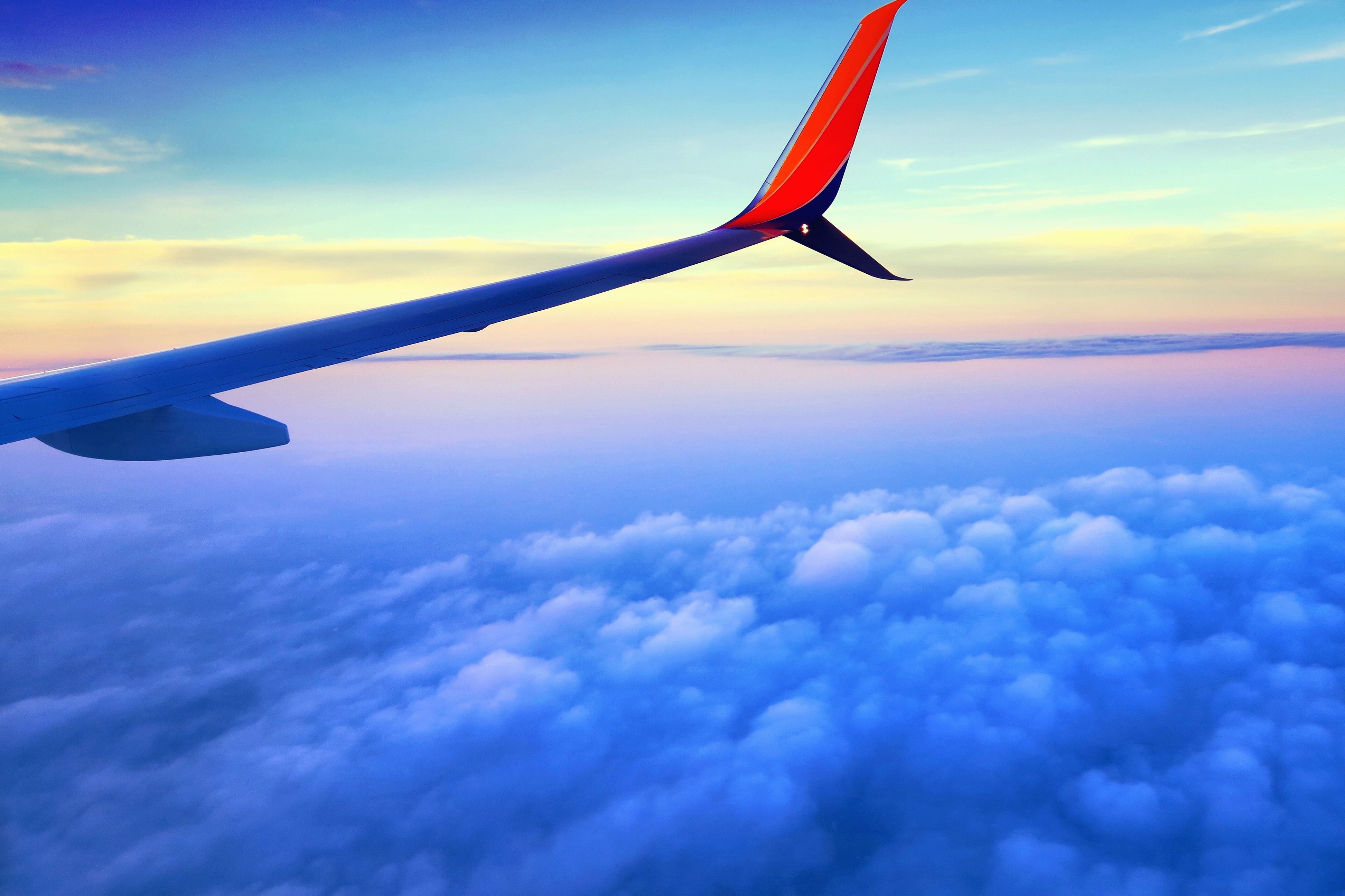 Free picture: sky, cloud, airplane, wing, transport, travel
