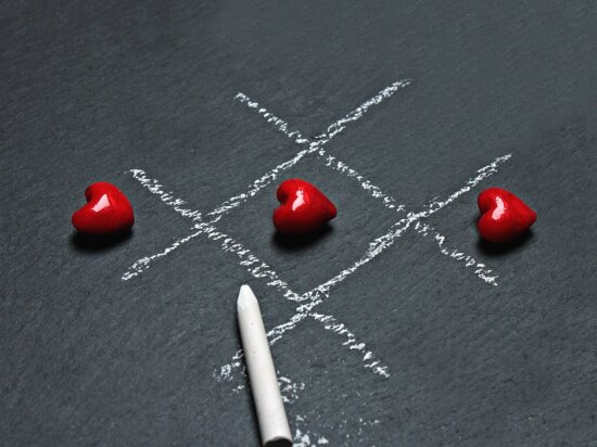 heart, chalk, game, heart, blackboard