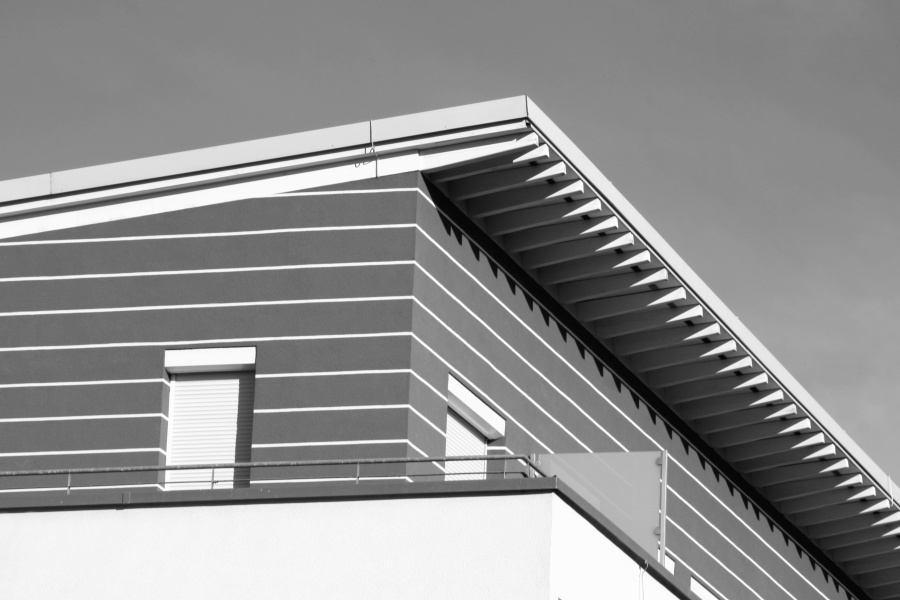taket, vindu, arkitektur, hus, balkong