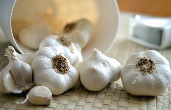 garlic, plant, food, table, cooking