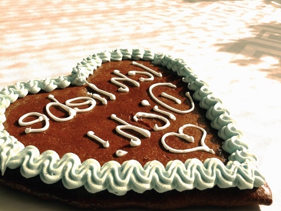 cake, sweet, decoration, love, heart, delicious
