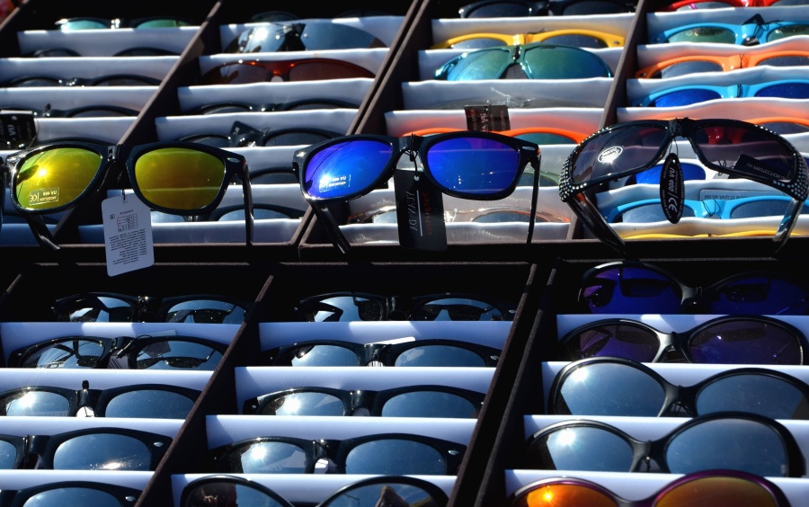 solbriller, beskyttelse, søn, eksponering, butikk