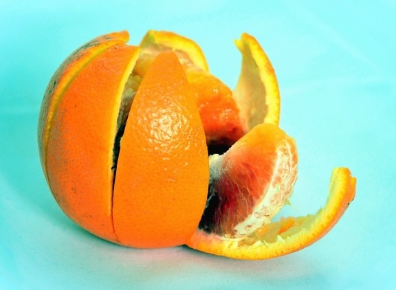 orange, peel, fruit