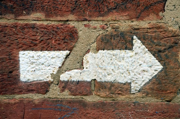 σημάδι, τοίχο, τούβλο
