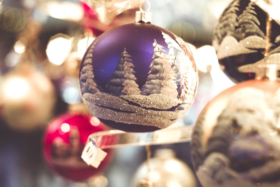 jul, ornament, dekorasjon, ferie