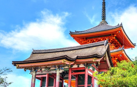 colorful, Japan, temple