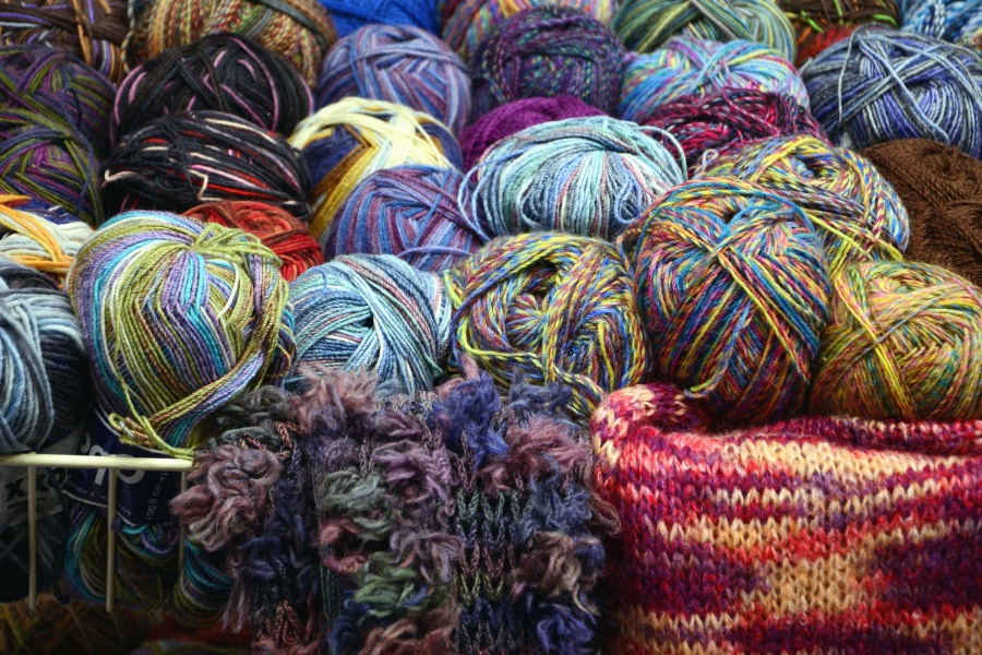 vune, pletenje, boje, šarene