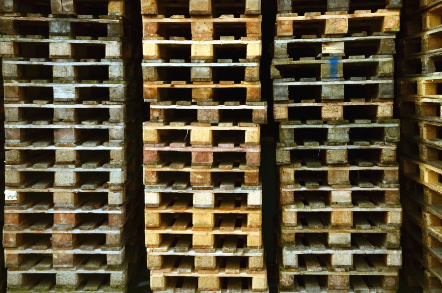 pallet, wood, goods, plank, warehouse